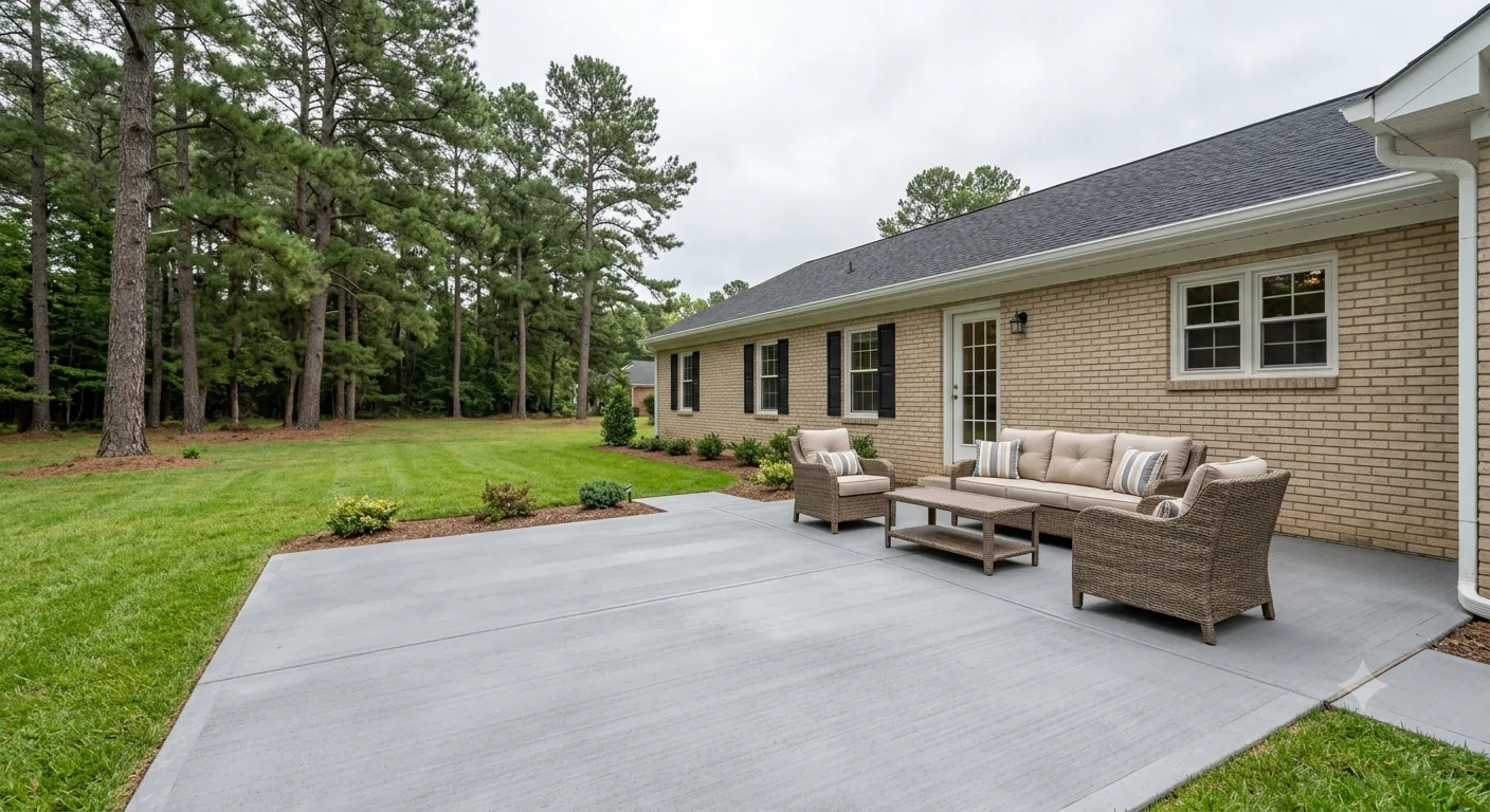 Concrete patio design Fredericksburg VA
