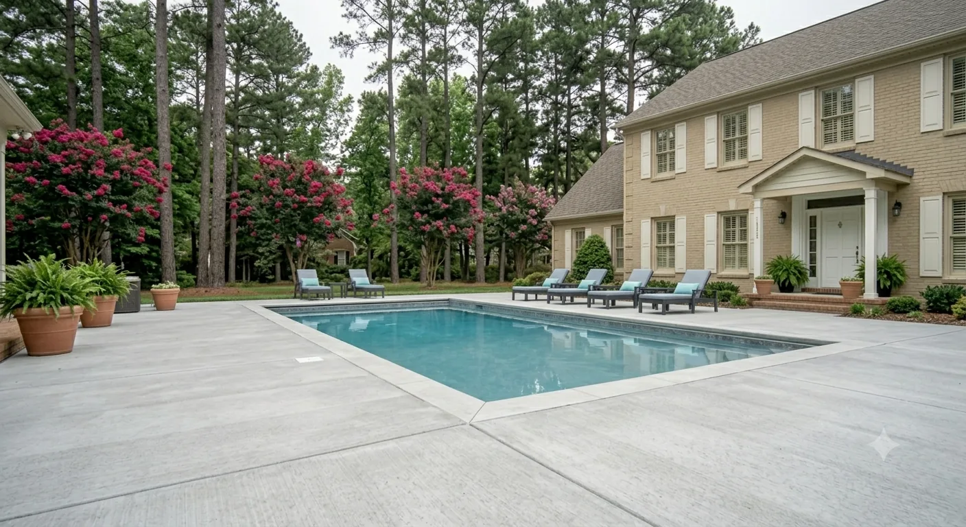 Concrete pool deck Fredericksburg VA