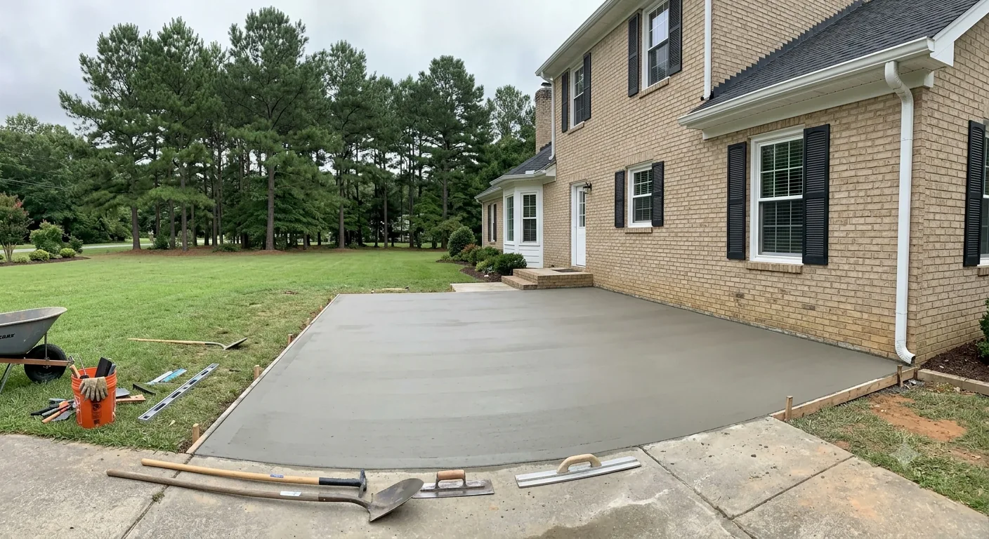 Concrete slab pouring Fredericksburg VA